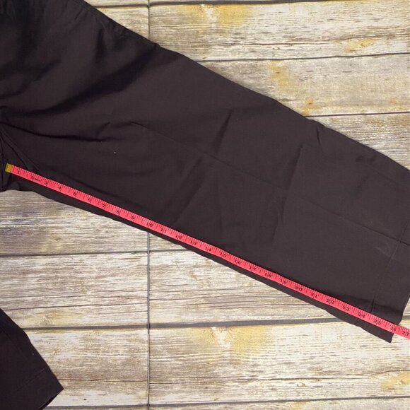 Lauren Ralph Lauren Women's Wide Leg Brown Cropped Trousers Size 14 - Picture 6 of 8